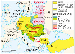 ラインラントの地図第二次世界大戦