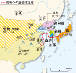 東アジア諸国の地図