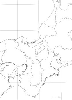 白地図素材集 近畿地方 山川 二宮ictライブラリ