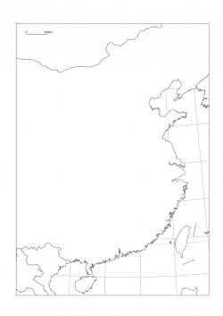 白地図素材集 中国 山川 二宮ictライブラリ